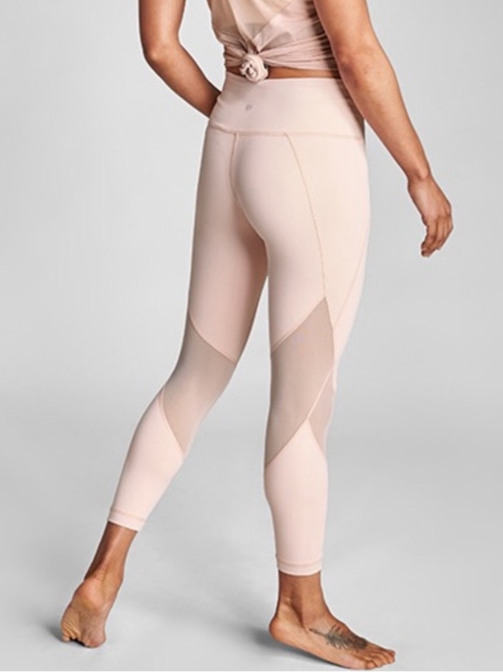Athleta eclipse 7/8 tight ballerina pink size extra small